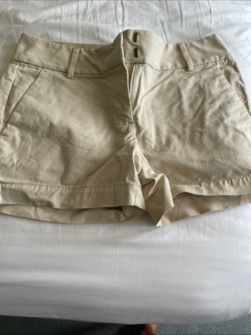 LOFT Sand Beige High-Rise Cuffed Women’s Shorts